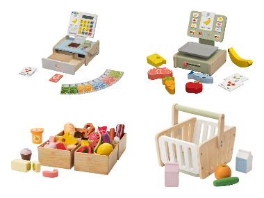 LUPILU® Accessoires de marchand en bois