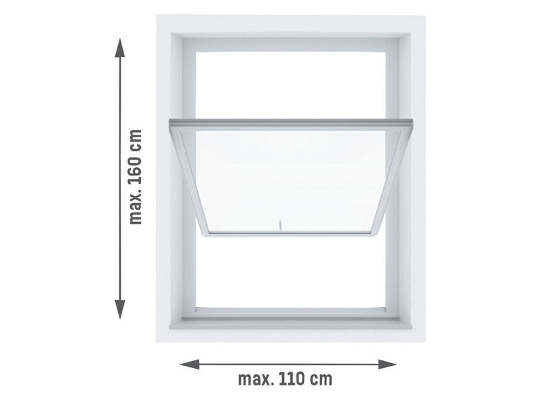 Ga naar volledige schermweergave: LIVARNO home Insecten- en zonwering voor dakvensters, 110 x 160 cm - afbeelding 4