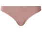 Lichtroze katoenen damesonderbroek met elastische tailleband en beenopeningen.