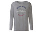 Een grijs t-shirt met lange mouwen met de tekst 'Natural beauty within, love yourself'.
