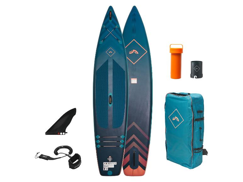 Opblaasbare SUP, draagtas en accessoires.