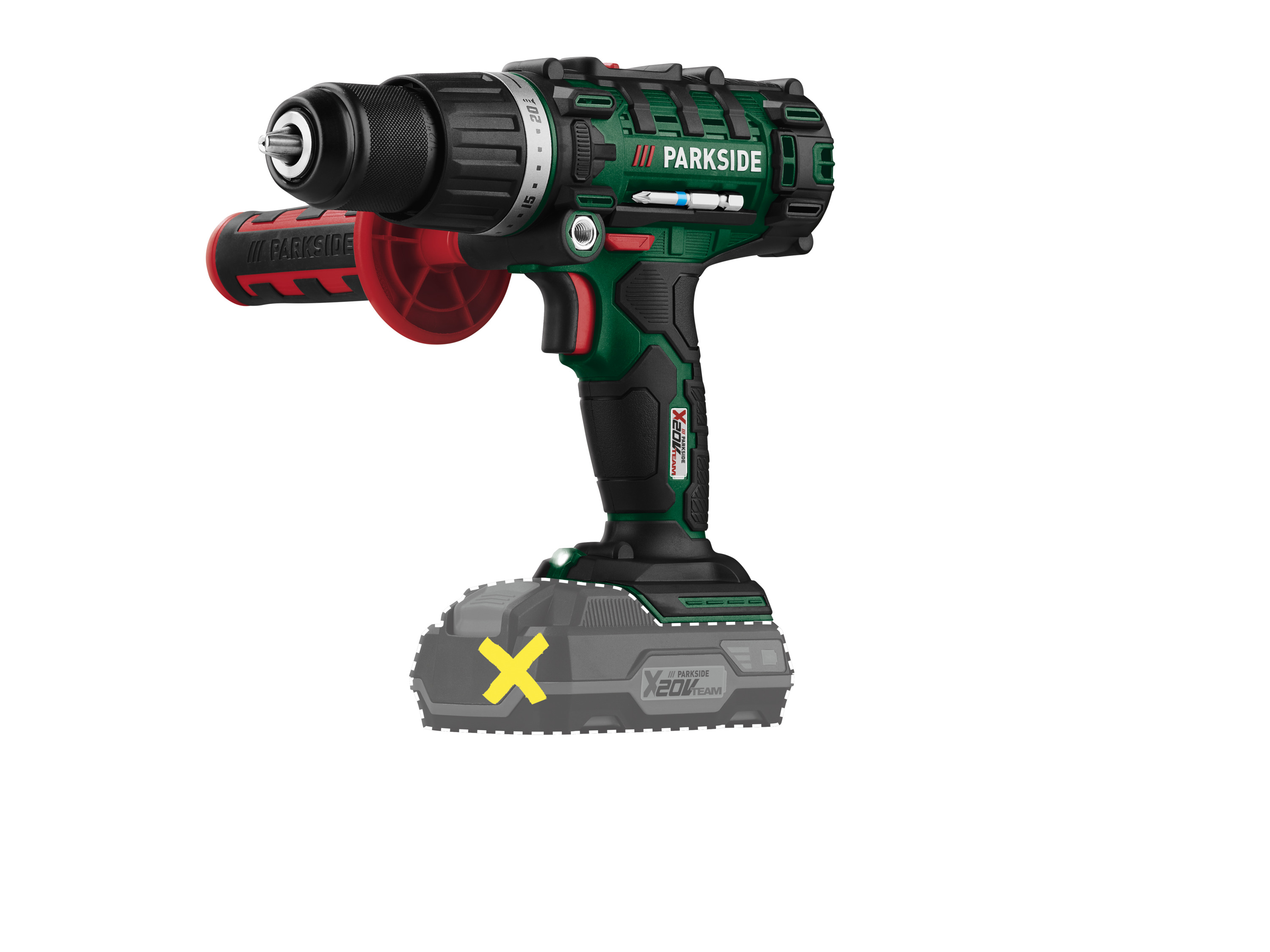 Accuklopboorschroefmachine 3-in-1 20 V PARKSIDE® PSBSA20
