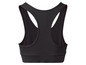 Zwarte sportbeha voor dames.