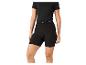Zwarte dames fietsbroek met tailleband.