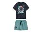 Ensemble enfant t-shirt et short avec imprimé araignée et texte «SPIDERMAN».