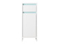 Armoire blanche avec un tiroir et une porte.