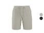 Shorts en lin beige avec cordon de serrage ajustable et deux options de couleur.