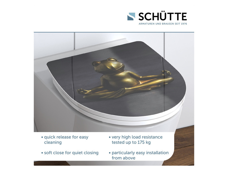 Ga naar volledige schermweergave: Schütte WC-zitting hoogglans met soft-close-mechanisme en snelsluiting - afbeelding 24