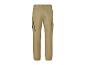 Achterkant van beige cargobroek met zakken