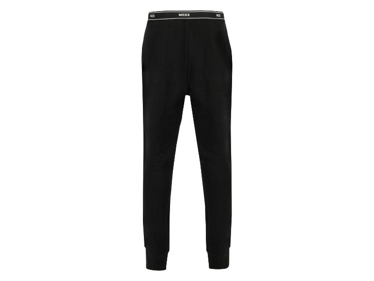 Pantalon de survêtement noir avec ceinture blanche et logo 'MEXX'