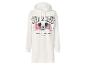 Robe sweat longue blanche pour femme avec capuche et imprimé Mickey Mouse