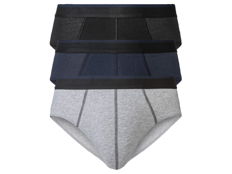 Ga naar volledige schermweergave: LIVERGY® Set van 3 slips van een katoenmix - afbeelding 6