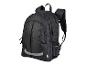 Sac à dos noir, design classique.