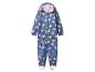 Combinaison de pluie bleue pour enfants avec motif licorne et cœurs