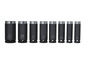 Een set van acht Parkside steeksleutels, maten 22, 19, 17, 16, 14, 13, 11 en 10.