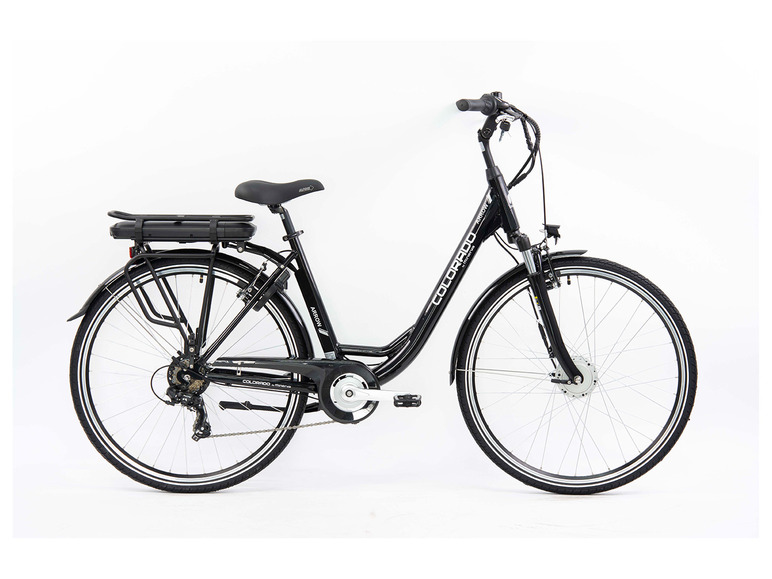 Ga naar volledige schermweergave: Colorado Elektrische fiets »Shiny Black Lady«, 28", voorwielmotor - afbeelding 2