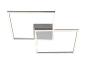 Applique murale LED élégante avec deux carrés.