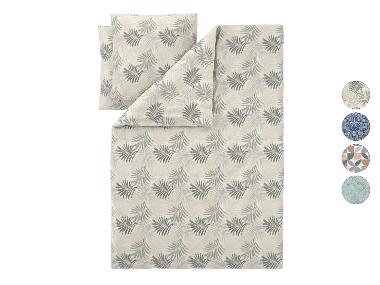 LIVARNO® Housse de couette réversible en satin de microfibre, 240 x 220 cm