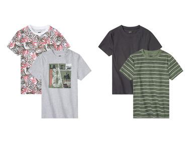 pepperts!® Set de 2 T-shirts avec col rond en un mélange de coton