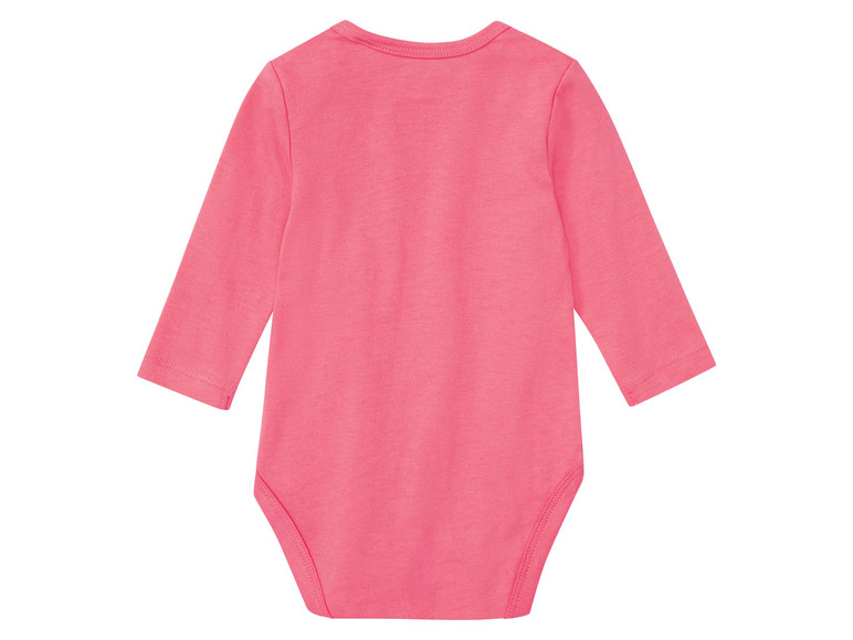 Aller en mode plein écran lupilu® Set de 3 bodies en pur coton avec manches longues - Photo 6
