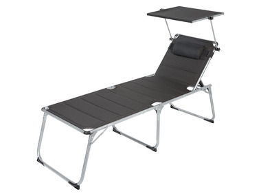 LIVARNO home Chaise longue en aluminium »Houston«, avec pare-soleil