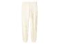 Pantalon de jogging crème duveteux.