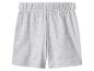 Grijze jersey sportshort met elastische tailleband.