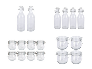ERNESTO® Bouteilles ou bocaux en verre à fermeture mécanique