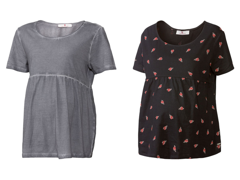 Ga naar volledige schermweergave: bellybutton Zwangerschapsshirt met korte mouwen - afbeelding 1