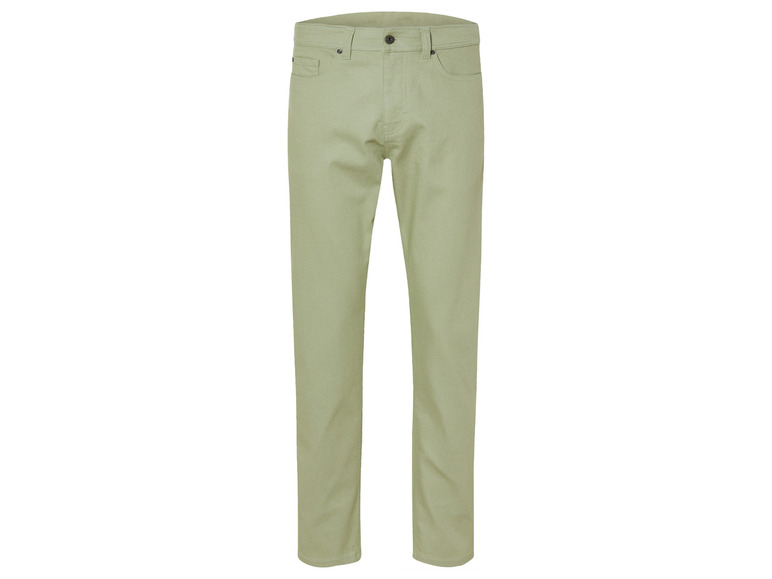 Un jean vert clair pour homme.