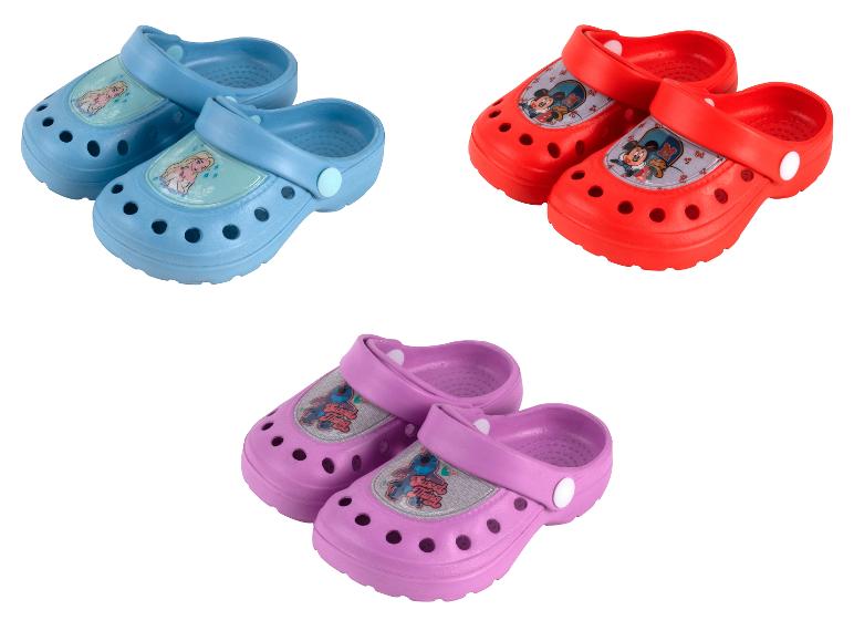 Kindersandalen Disney: Frozen, Mickey Mouse en Stitch.