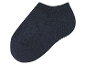 Een donkerblauwe enkelsok.