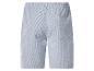 Short homme seersucker rayé avec taille élastique et poche arrière.