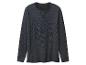 T-shirt gris foncé à manches longues avec encolure ronde