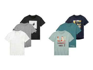 pepperts!® Set van 3 T-shirts met ronde hals
