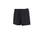 Short de sport noir avec cordon de serrage à la taille.