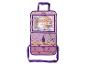 Disney Frozen autostoel organizer met Elsa en Anna, vakken en tabletcompartiment.