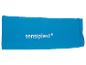 Een blauwe Sensiplast verbanddoek.
