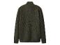 Pull en maille vert foncé avec un col montant