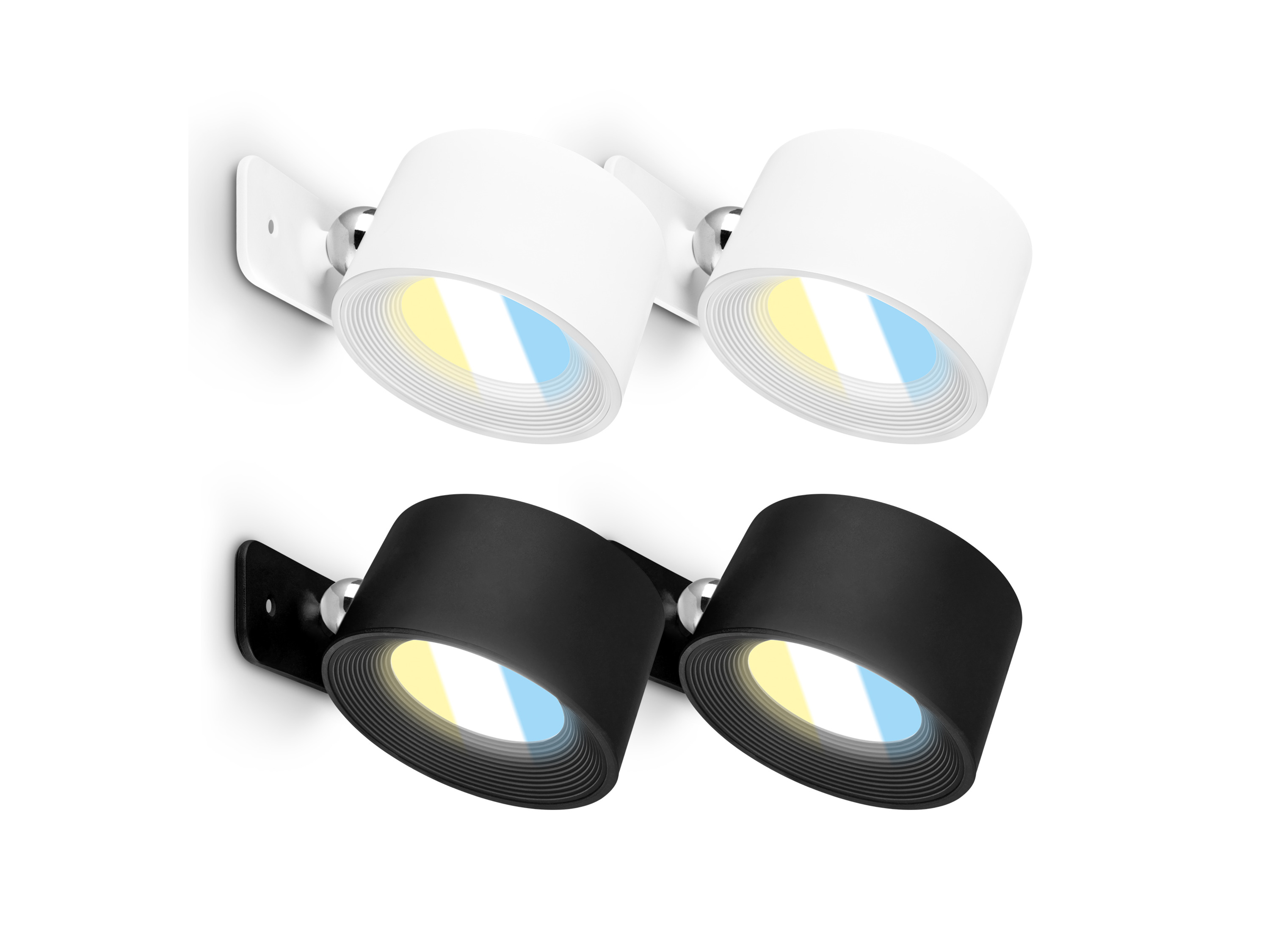 Briloner Draadloze wandlampen, 2 stuks