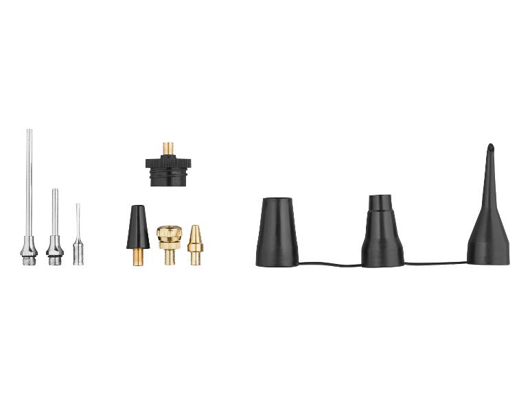 Een set met diverse opblaasnippels, waaronder een lange en een korte metalen nippel.