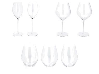 SILVERCREST® Verres à vin en cristal / Verres à eau en cristal