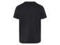 Zwart t-shirt met korte mouwen.