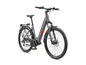 Een grijze Telefunken e-bike met een voordrager.