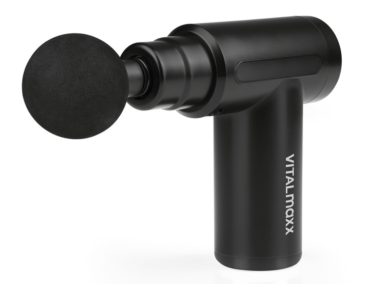 Un pistolet de massage Vitalmaxx noir.