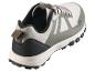 Chaussure de randonnée gris-vert avec lacets et semelle robuste