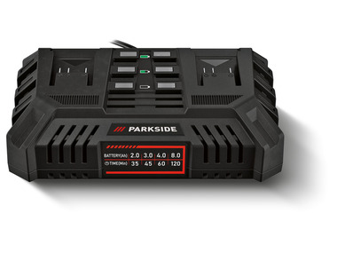 PARKSIDE® Dubbele oplader »PDSLG 20 A1«, 20 V