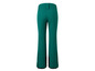 Groene ski-broek met brede pijpen.