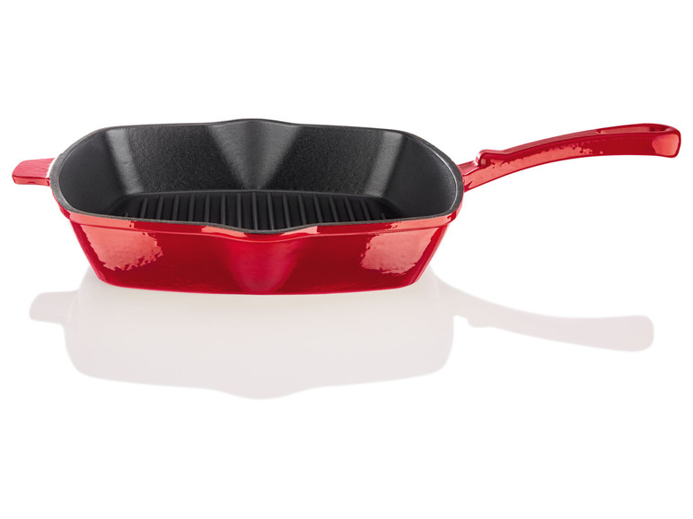 Ga naar volledige schermweergave: ERNESTO® Gietijzeren grillpan, 24,5 x 24,5 cm - afbeelding 9