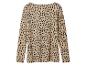 Beige shirt met lange mouwen en luipaardprint